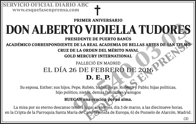 Alberto Vidiella Tudores